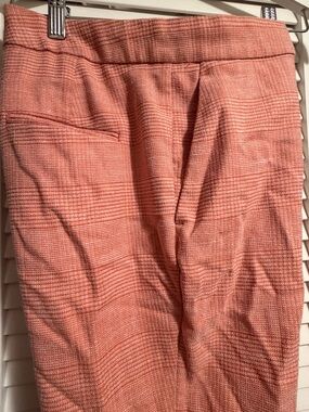 Ann Taylor Petite Orange Textured Skirt
